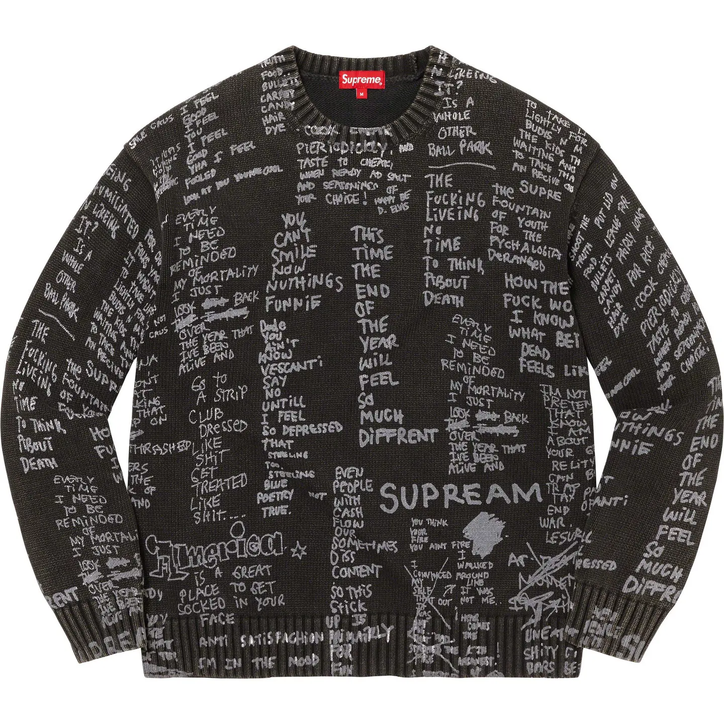 Gonz Poems Sweater | Supreme 23ss