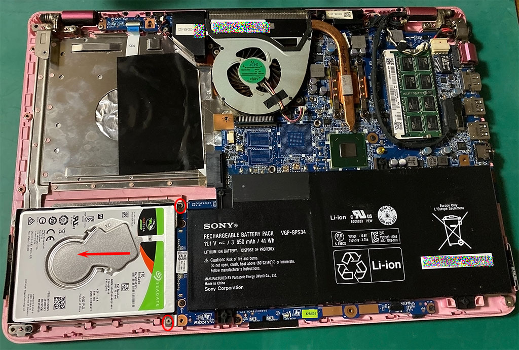 SONY VAIO SVF14A1A1J SSD換装 | くらしとお金とパソコンのヘルプ