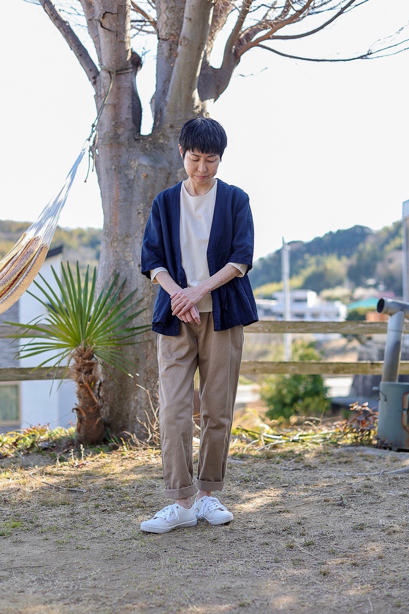 homspun リネンバイオ フロントギャザー6分袖ブラウスジャケット – SUSCON