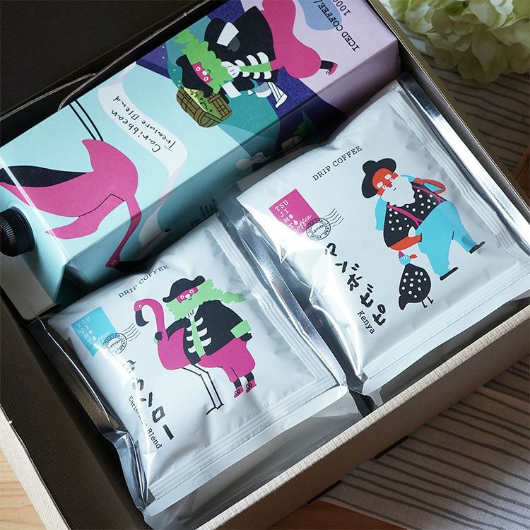 ホワイトデーにひげおじさんと羽ばたく鳥の宝探しギフトセットアイス