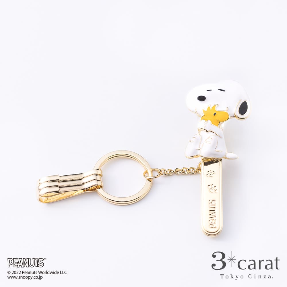 PEANUTS バッグキークリップ スヌーピーとウッドストック – 3carat