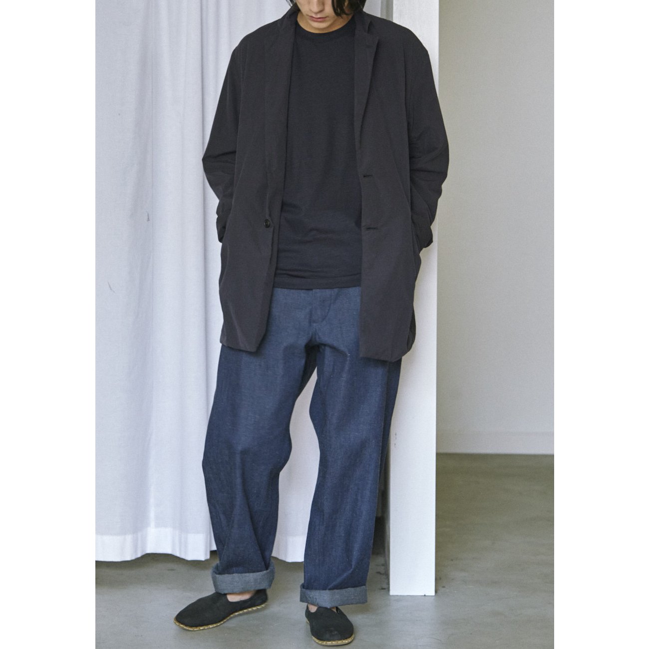 COMOLI / コモリ | ベルテッド デニムパンツ - Navy | 通販 - 正規取扱