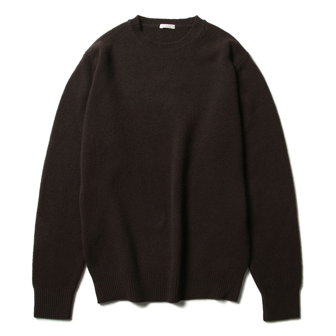 COMOLI / コモリ | ラムズウール クルーネックニット - Brown | 通販