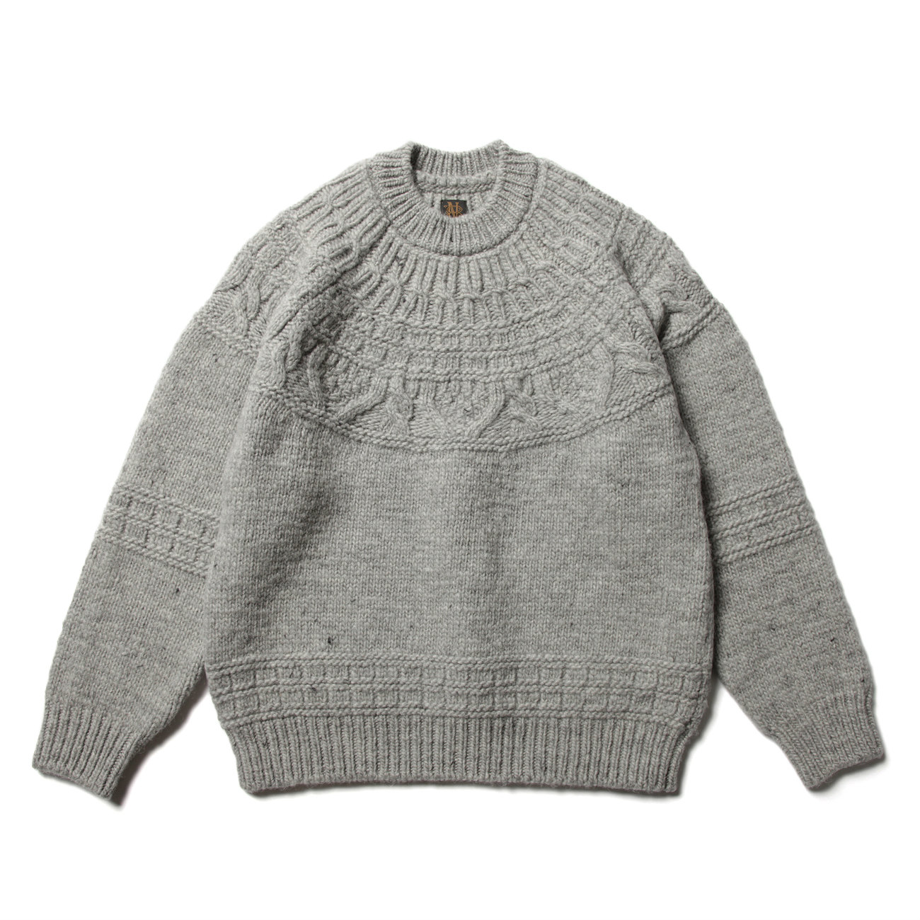 BATONER / バトナー | SPREAD ALAN CREW NECK (メンズ) - Gray | 通販