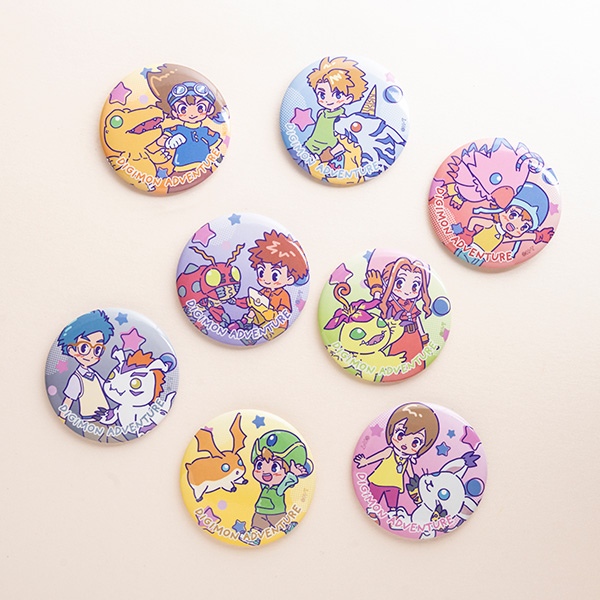 デジモンアドベンチャー】レトロポップ 缶バッジ（全8種ランダム1個