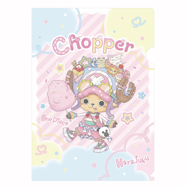 ワンピース】HARAJUKU CHOPPER クリアファイル A: ステーショナリー