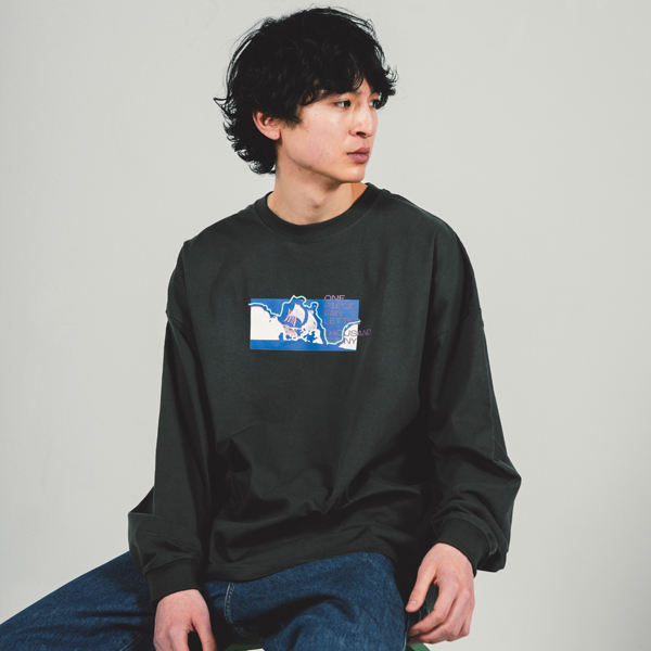 ワンピース】『ONE PIECE FAN LETTER』ロングスリーブTシャツ ブラック
