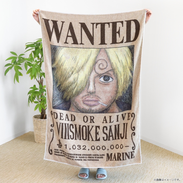 ワンピース】五彩織りビッグタオル ＜手配書(サンジ)＞: 雑貨｜東映