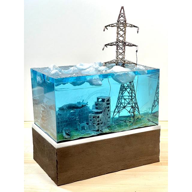 MASAKI／水没ジオラマ作品】冷たい海 ※2023年12月下旬以降～2024年1月