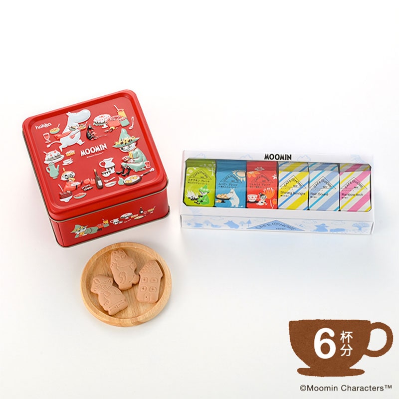 CAFE@HOME ムーミン谷 お出かけセット 6杯分&ビスケット（ミックス