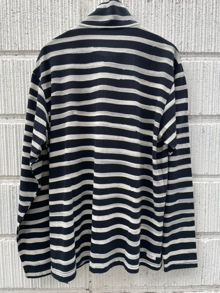 Porter Classic ARTIST BORDER ZIP UP TURTLENECK ポータークラシック