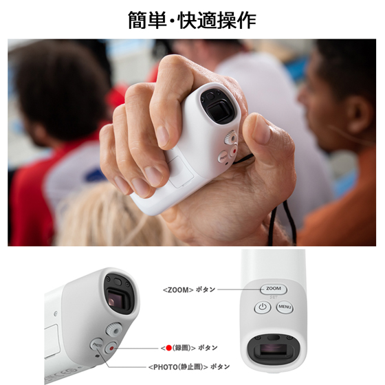 キヤノン PowerShot ZOOM（ホワイト）+カメラケース+microSDカード