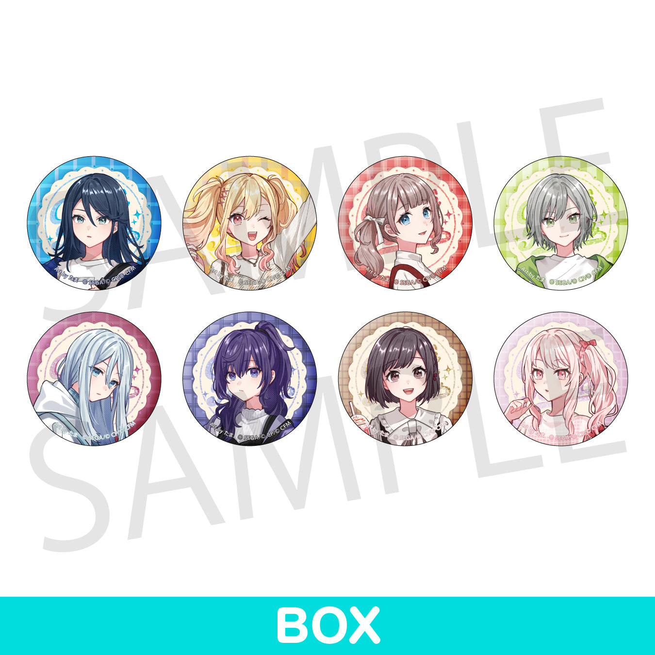 プロセカ□プリロール特典非売品缶バッジ4点 奏 まふゆ 絵名 瑞希 希少