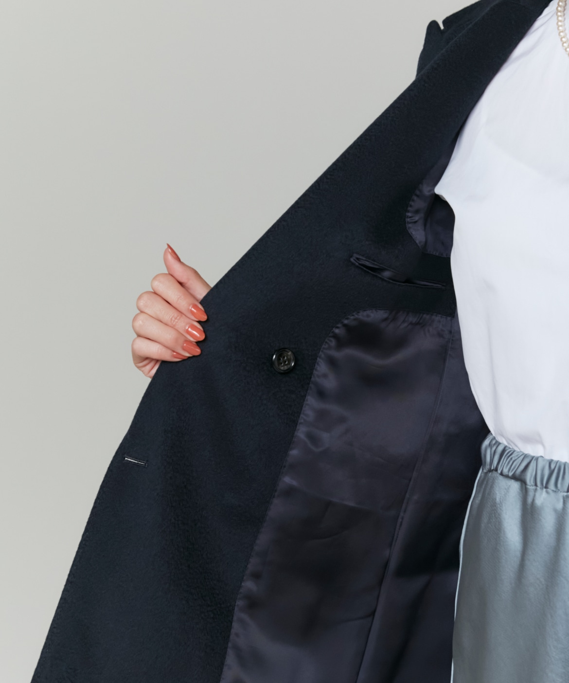 大草直子コラボ》カシミヤダブルブレストジャケット《COLOMBO》｜INED