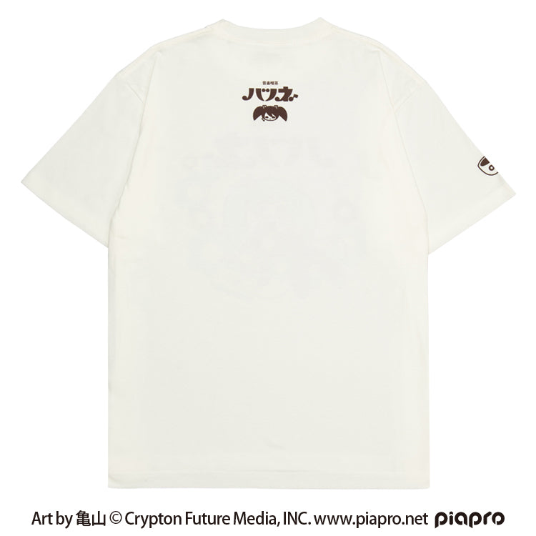 初音ミク Tシャツ (初音ミク Art by 亀山 ラジカセ) バニラホワイト