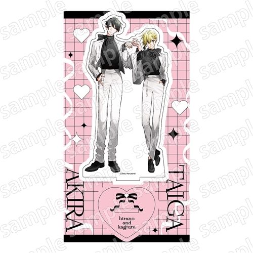 アクリルスタンド 平野と鍵浦 BLACK&PINK ver.: グッズ・文具