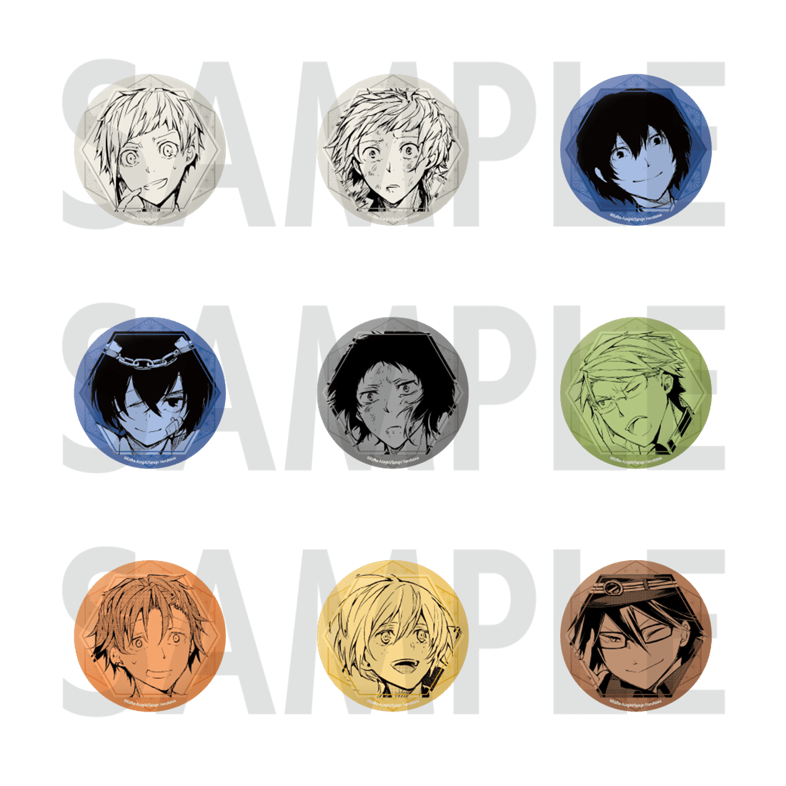 文豪ストレイドッグス』トレーディングホログラム缶バッジ novels ver