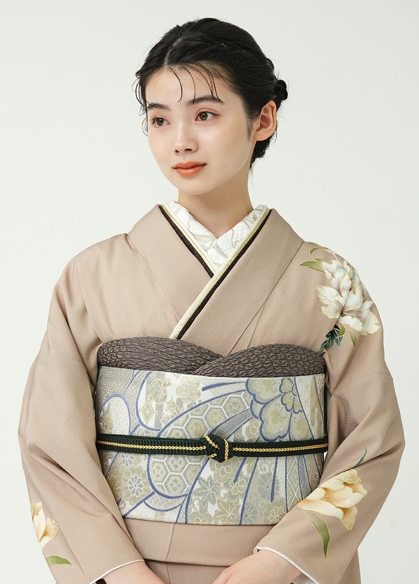 袋帯 ねじり菊 銀（ご予約受注品） | 振袖 | やまとオンラインストア