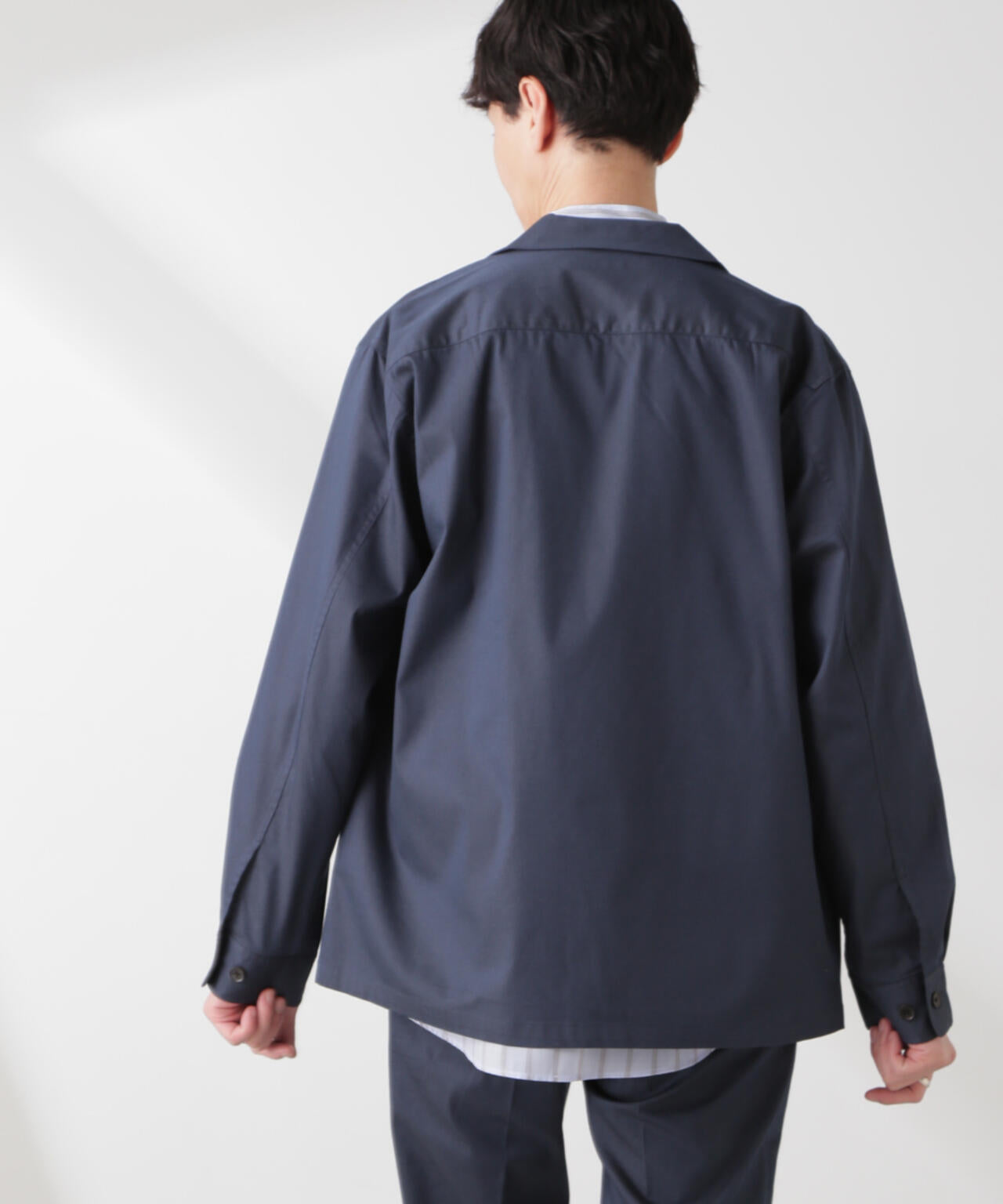 ソラーロライト ストレッチ ワイドカラー ジャケット (セットアップ可)
