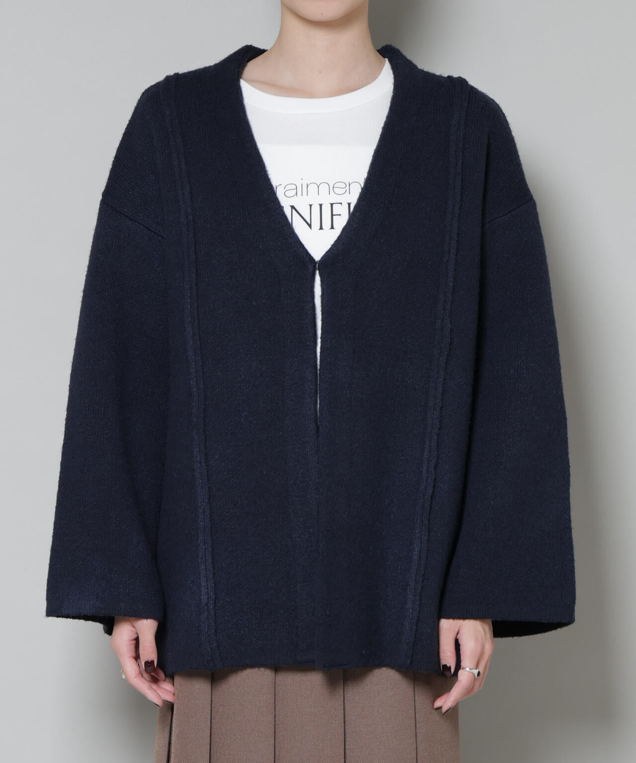 総針 ニットジャケット カーディガン