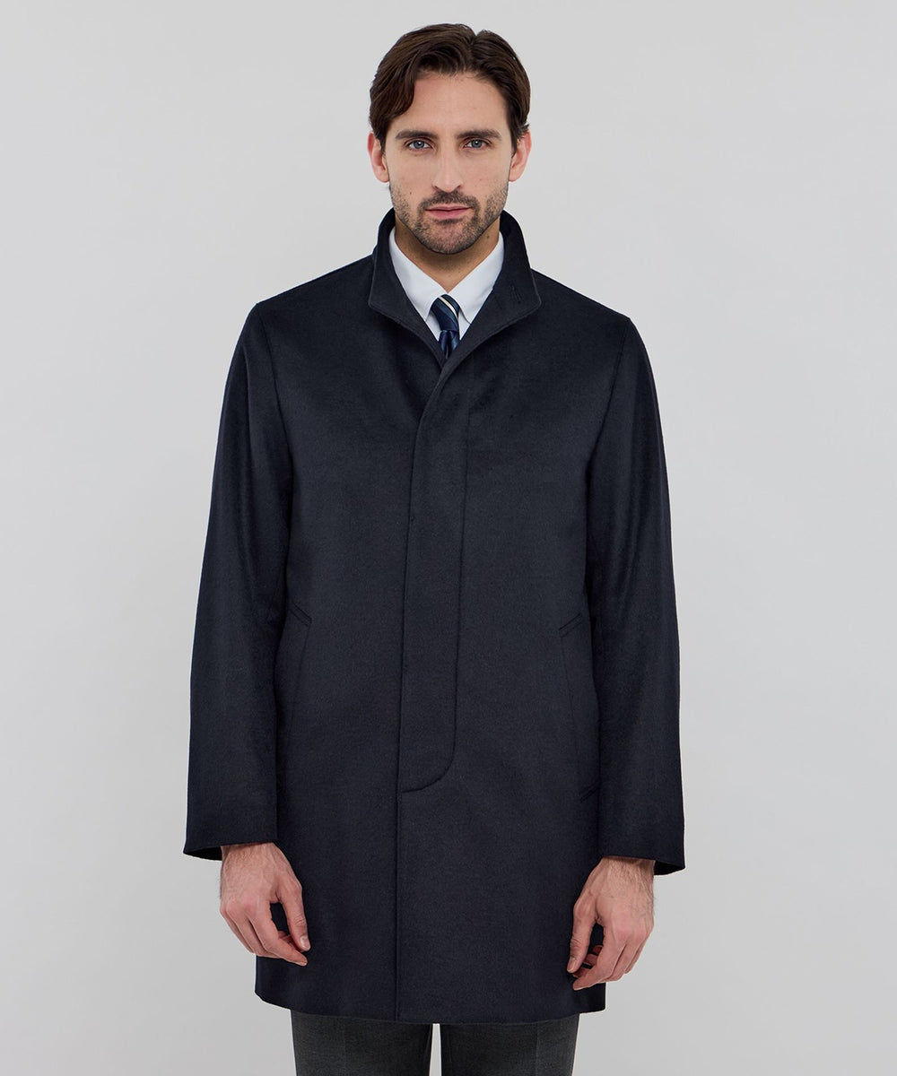 DUNFORD STAND COLLAR】ウールカシミヤビーバースタンドカラーコート