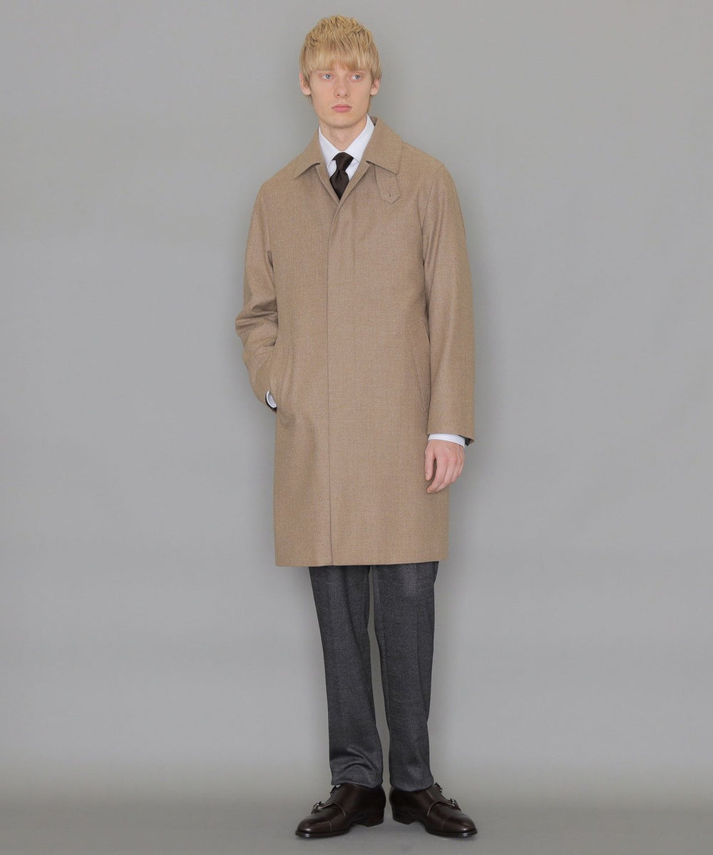 DUNFORD】【Loro Piana Fabric】ウールツイルステンカラーコート
