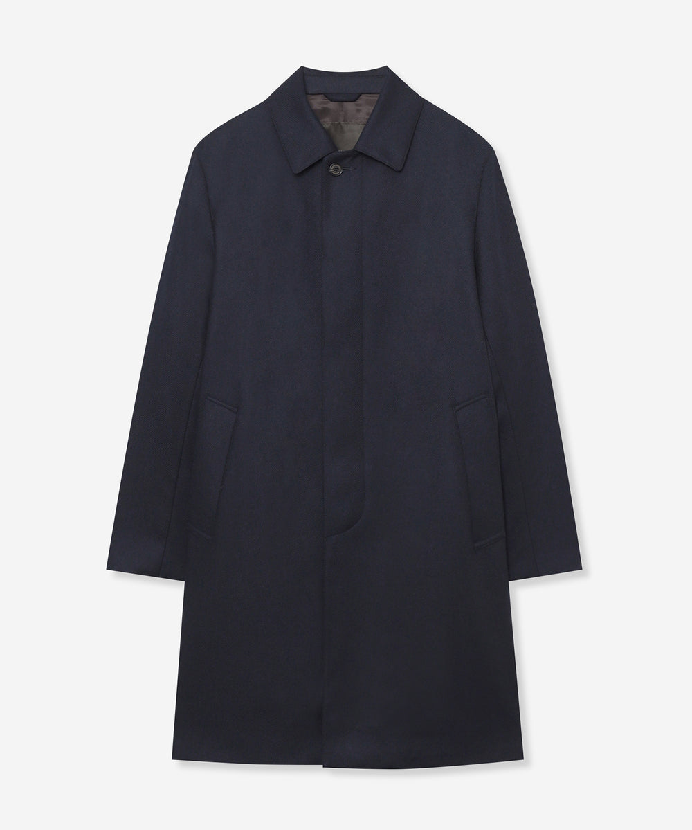DUNFORD】【Loro Piana Fabric】ウールツイルステンカラーコート