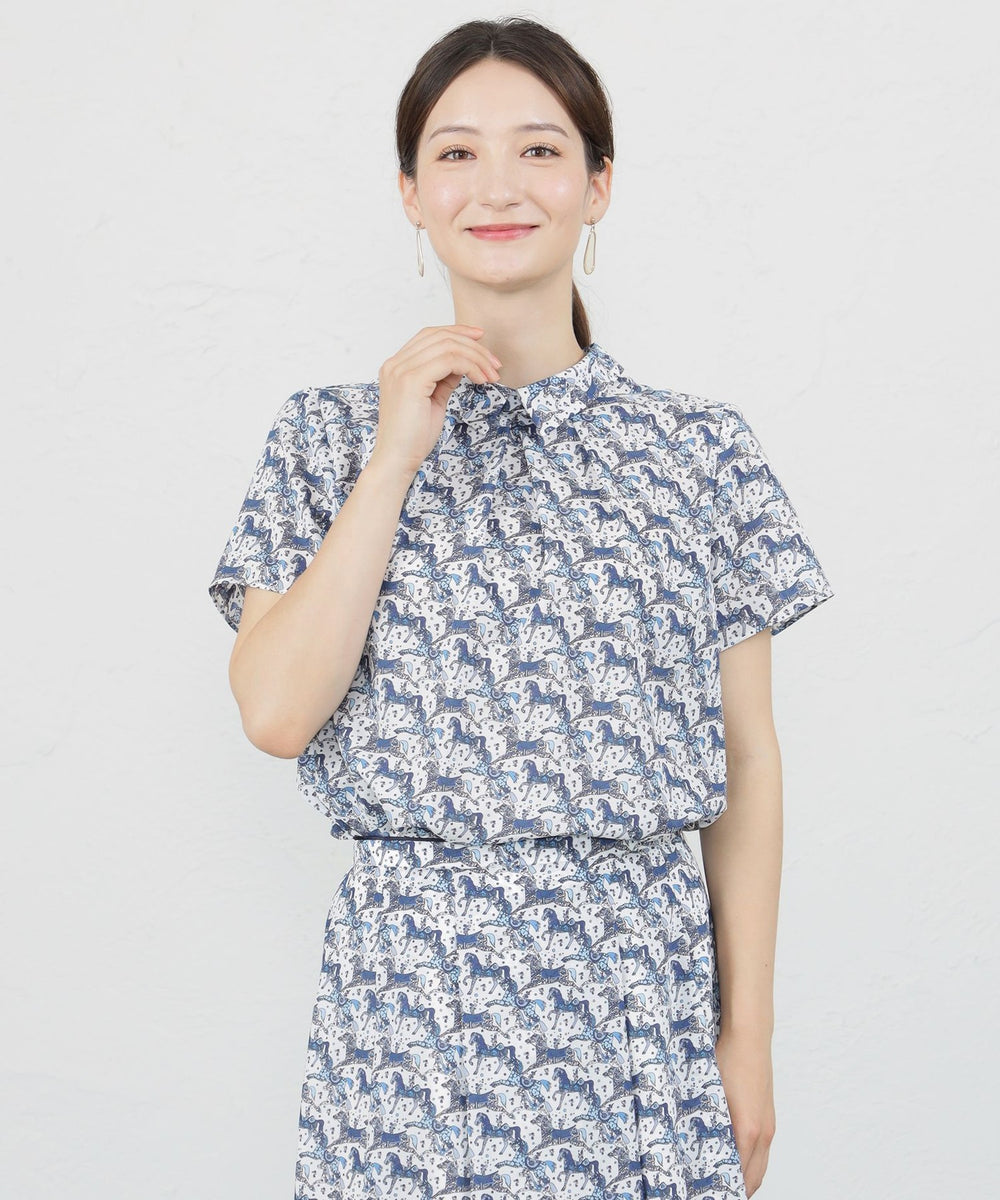 LIBERTY】MyLittlePaceシャツカラーブラウス(トップス)｜AMACA(アマカ