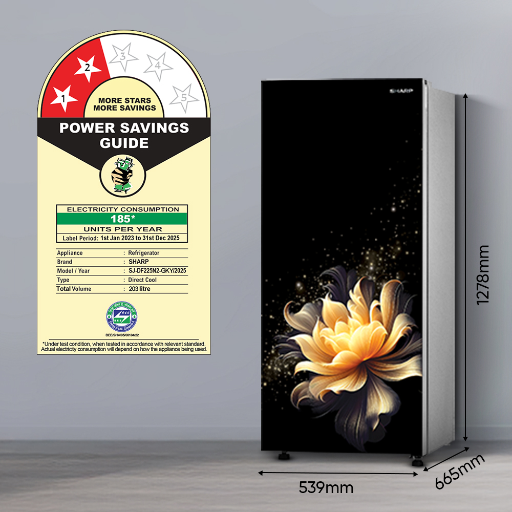 SHARP 197 L 2 Star 60 Mins Fast Ice Direct Cool Single Door