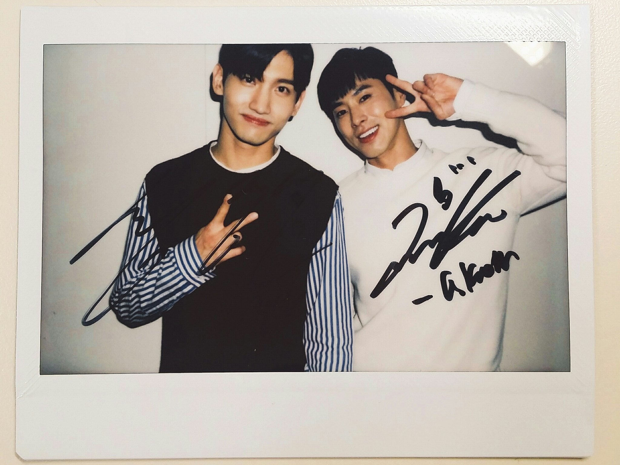 当選された方〜←東方神起直筆サイン入りポラロイドプレゼント！応援