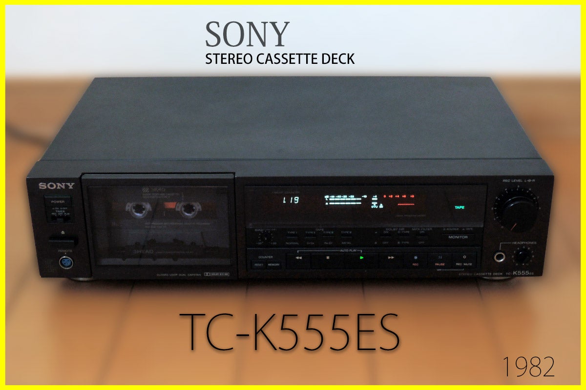 3し3▽SONY/ソニー TC-K555 カセットデッキ【ジャンク品 通電OK