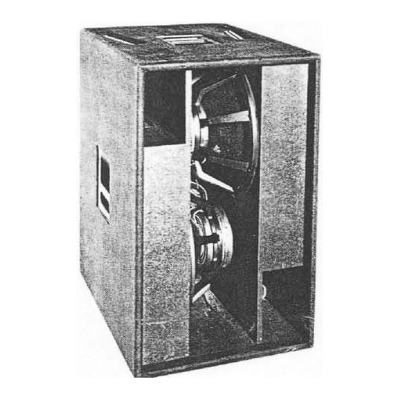 ELECTRO-VOICE MTL-2B SPECIFICATION SHEET Pdf Download | ManualsLib