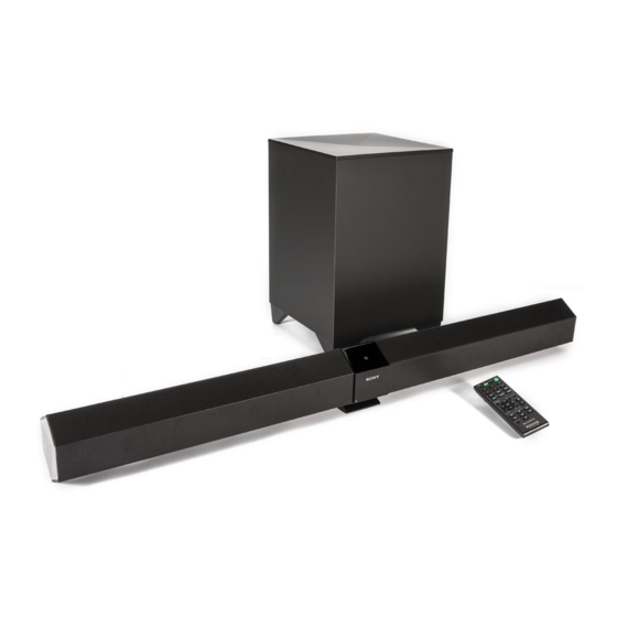 SONY HT-CT660 OPERATING INSTRUCTIONS MANUAL Pdf Download | ManualsLib