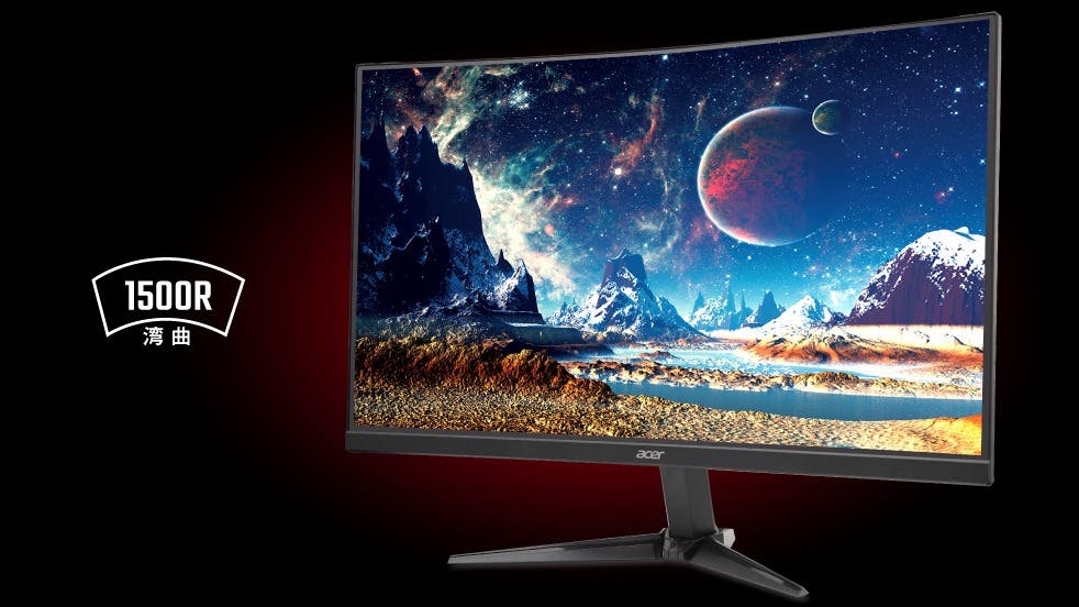 Acer Nitro 湾曲 ゲーミングモニター 27インチ WQHD VA 非光沢 240Hz