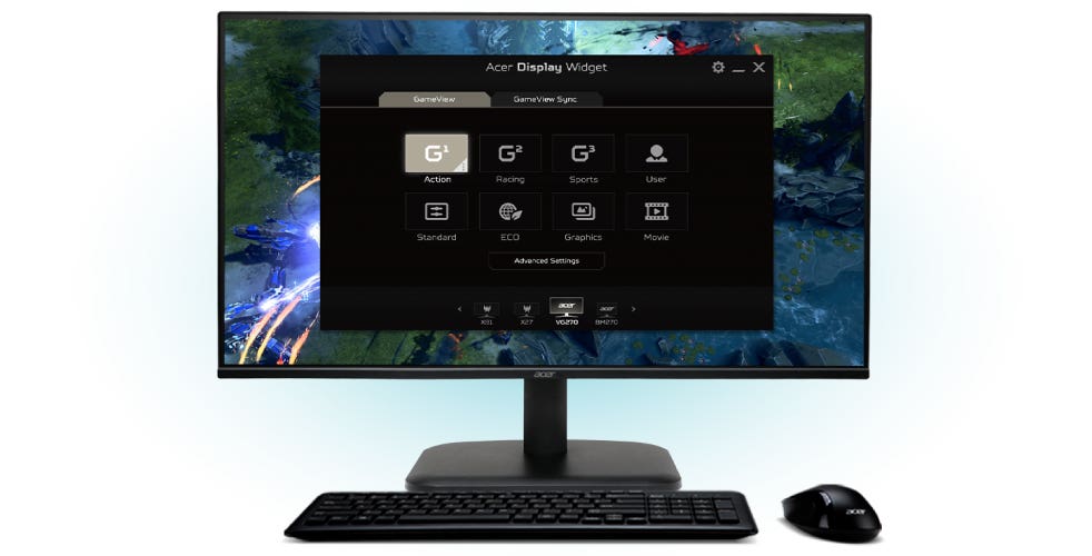 Acer モニター 23.8インチ IPS フルHD 144Hz 1ms(VRB) 非光沢 sRGB 99