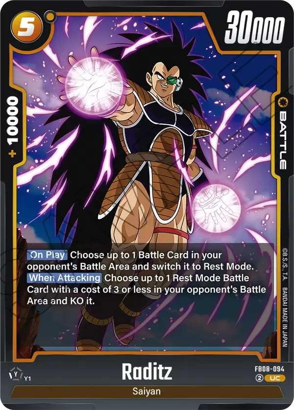 FB04-072 Raditz Dragon Ball Super Card Game Fusion World Card