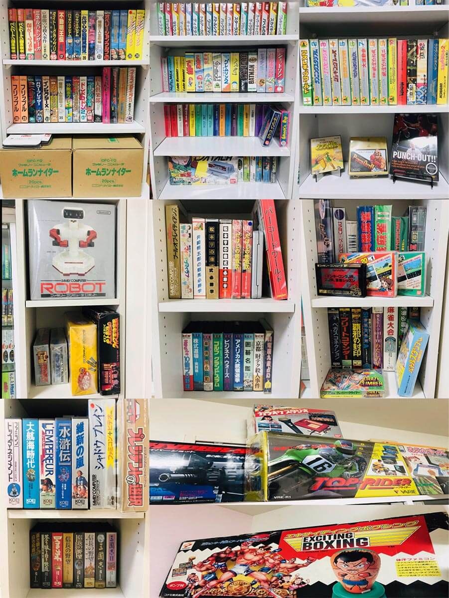 ファミコンカセット全1,053本を箱付きでコンプリートしたマニアが