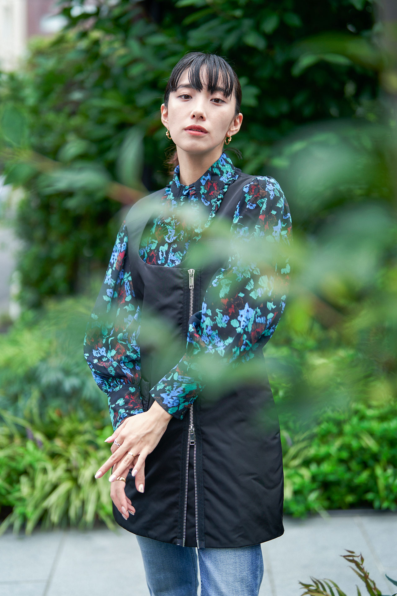 GANNI 】デニムフリルキャミソール GANNI 】デニムフリルキャミソール