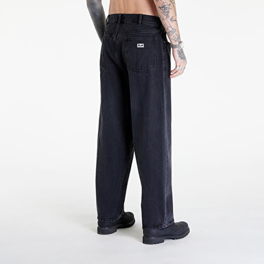 Pants OBEY Bigwig Baggy Denim Faded Black (142010087-FBL) | Footshop