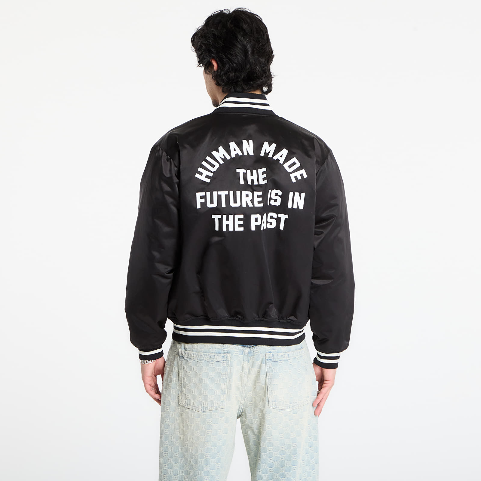 Jackets HUMAN MADE Nylon Stadium Jacket UNISEX Black (HM30JK038BK