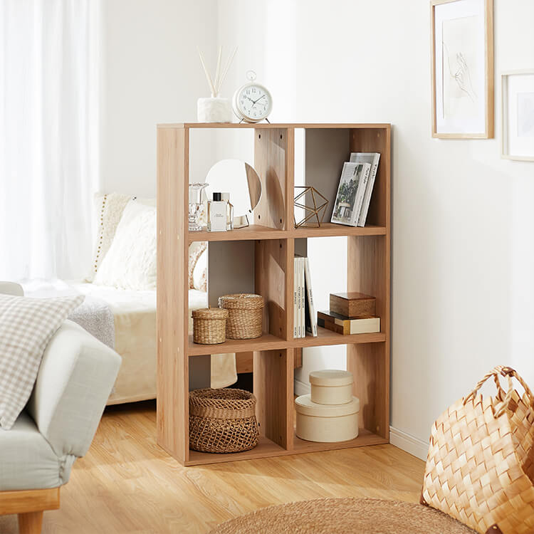 ☆送料無料☆サイズ変更可能☆A4木製7段2列書類棚/無垢材 収納