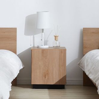 幅35] 木目調サイドテーブル ナイトテーブル ベッドサイドテーブル