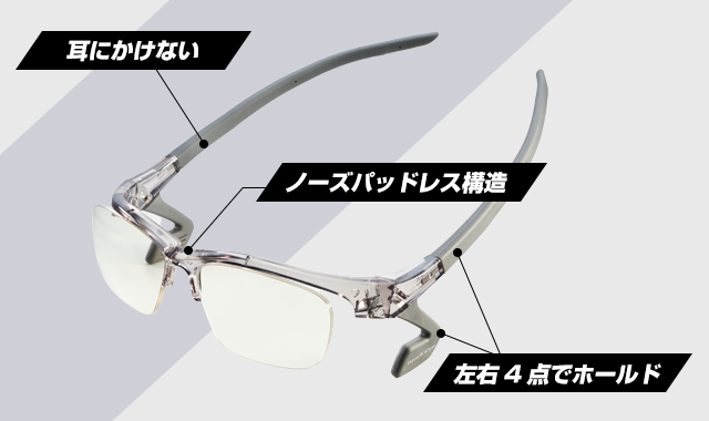 鼻・耳を痛みや圧迫感から解放！ゲーミンググラス HawkEye【極上のかけ