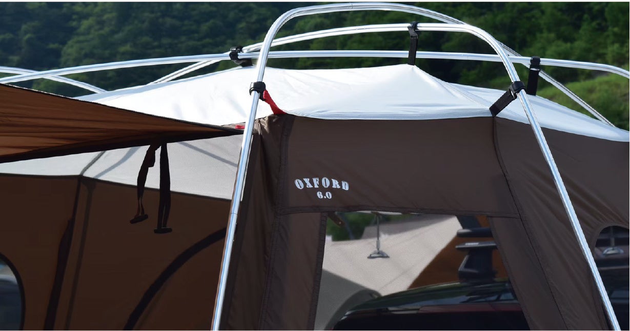 居住空間を広く活用できるオリジナルデザインの全天候型シェルター