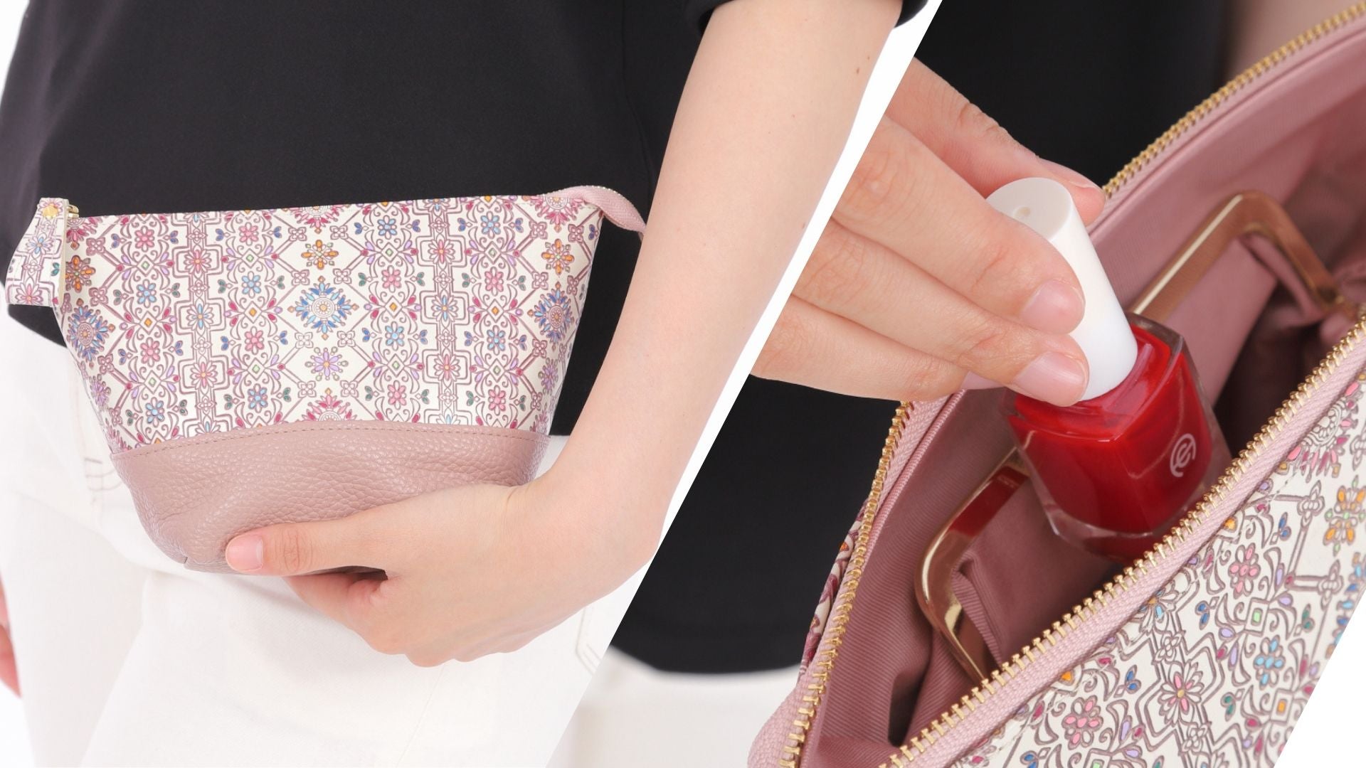 整頓できる友禅文庫の本革ポーチ 見た目も機能も妥協しない美しい