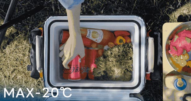 15分で即冷凍！-20℃を自由に持ち運べるポータブル冷蔵庫FrozenPack