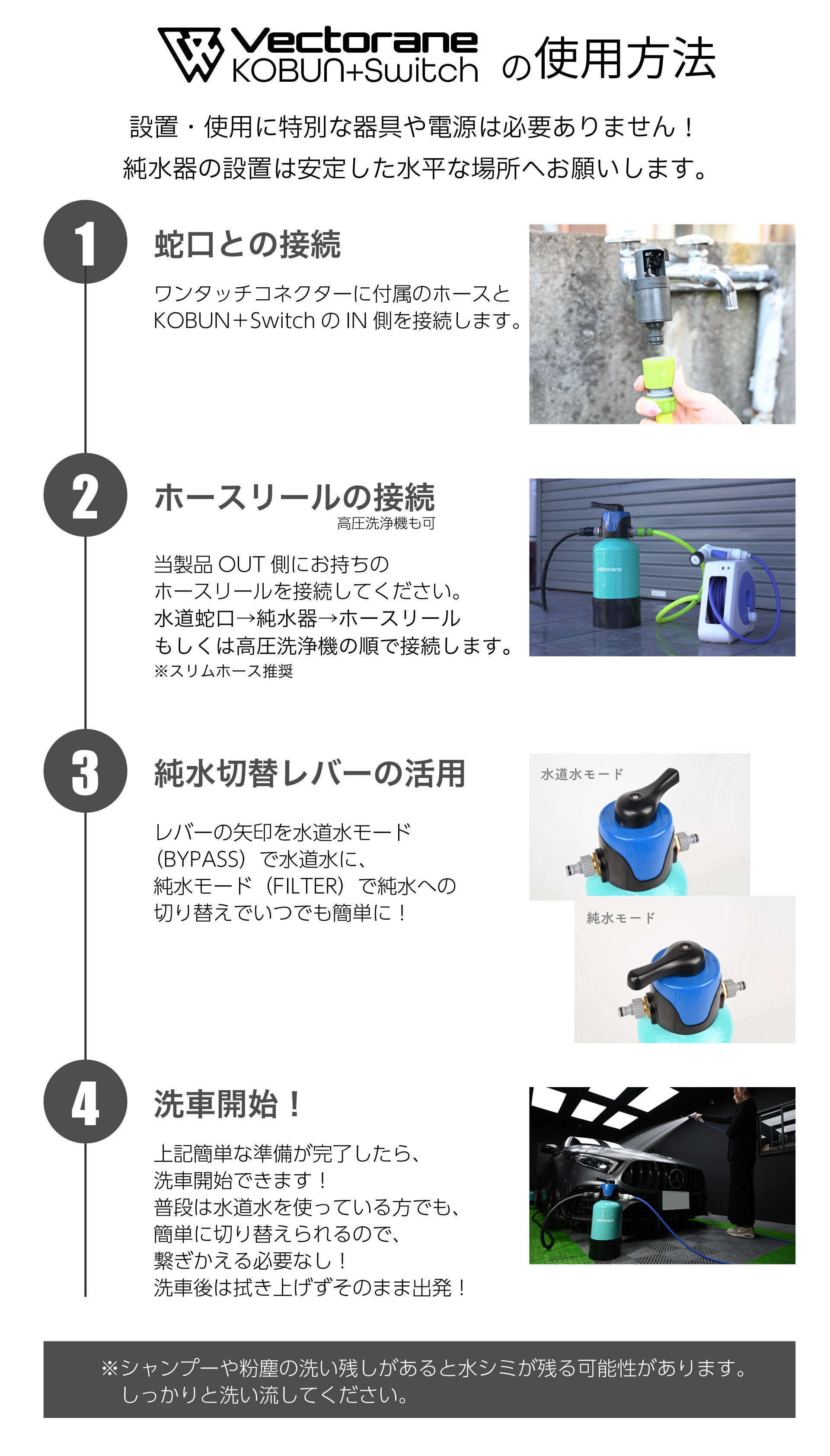 拭き取り不要の超小型純水器KOBUNがさらに進化。家庭用純水器はここ
