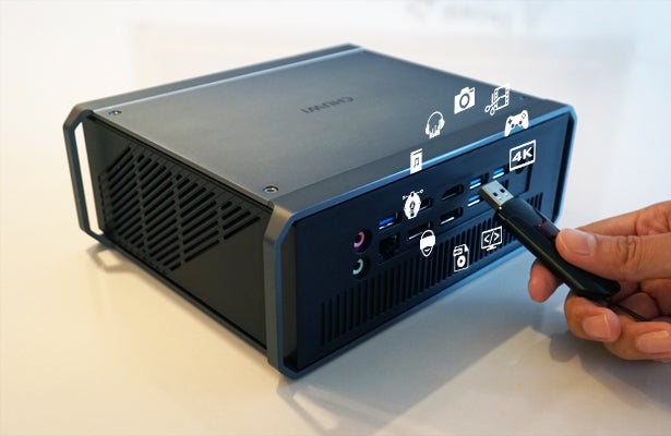 CHUWI ミニPC HiGame ACアダプター付き Chuwi HiGame PC review: small