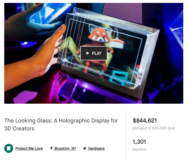 Looking Glass：日本の3Dクリエイターのためのホログラムディスプレイ