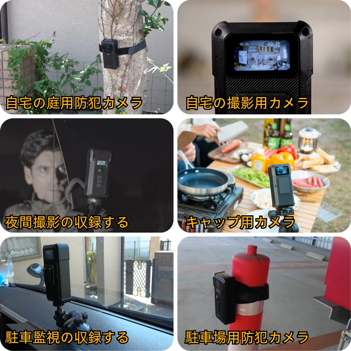 AKEEYO:どこでも取り付け簡単！暗視対応でコンパクトな防犯カメラ